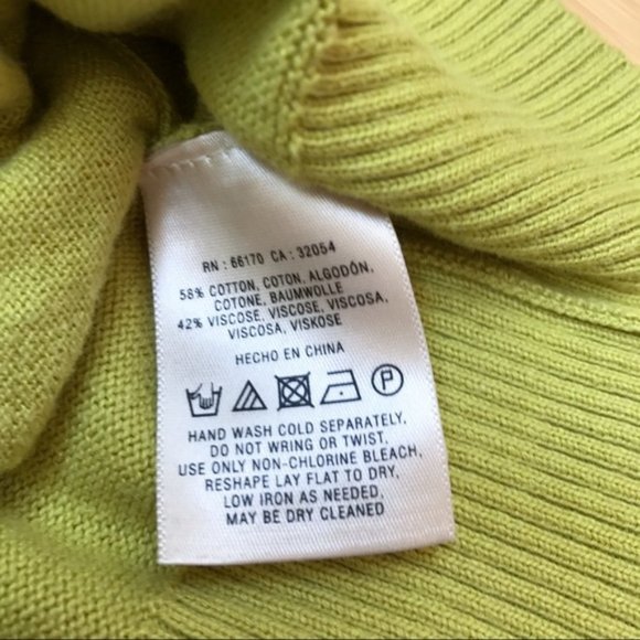 Anthropologie MOTH yellow green sweater, S/XS. - Picture 4 of 6